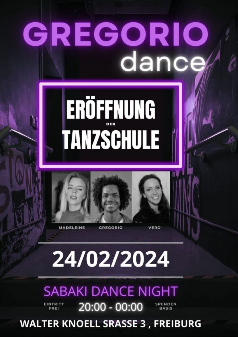 Read more about the article Gregorio Dance School ist eröffnet!